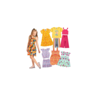 Kit Sortido 12 Peças de Roupas Infantis Feminino Verão - 6 Camisetas + 6 Bermudas