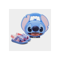 Sandália Bebê Grendene Stitch Hora Do Lanche Menina - Azul+Rosa