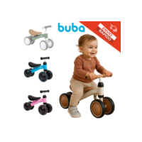 Bicicleta Equilíbrio Infantil Andador Sem Pedal 4 Rodas Bebê Buba Criança