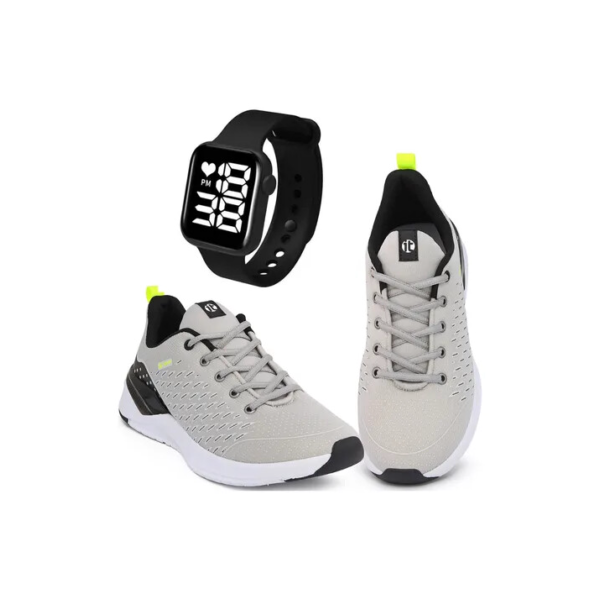 Kit Tênis Esportivo It Shoes Masculino + Relógio Digital
