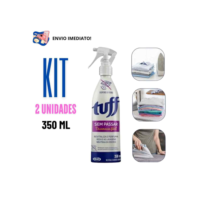 Kit 2 Tuff Desamassa Fácil 350ml Spray Removedor de Amassados ​​para Roupas Praticidade e Facilidade no Dia a Dia