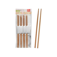 Conjunto Hashi Bambu 5 Peças 24cm Comida Japonesa Tradicionais Reutilizável Sustentável