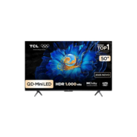 Smart TV TCL 50 Polegadas QLED Mini LED 4K C6KS WiFi Bluetooth Google TV HDR10+ Dolby Atmos 50C6KS