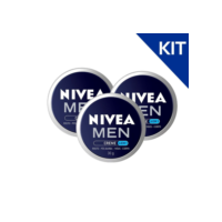 KIT NIVEA MEN Creme 4 em 1 30g - 3 Unidades