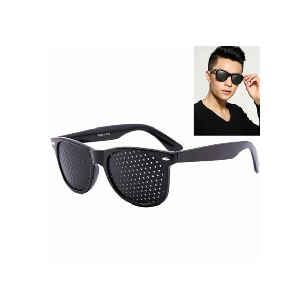 Óculos corretivos vestíveis para cuidados com a visão, melhorador estenopeico, óculos com buraco, anti-fadiga, proteção para os olhos, óculos de grau