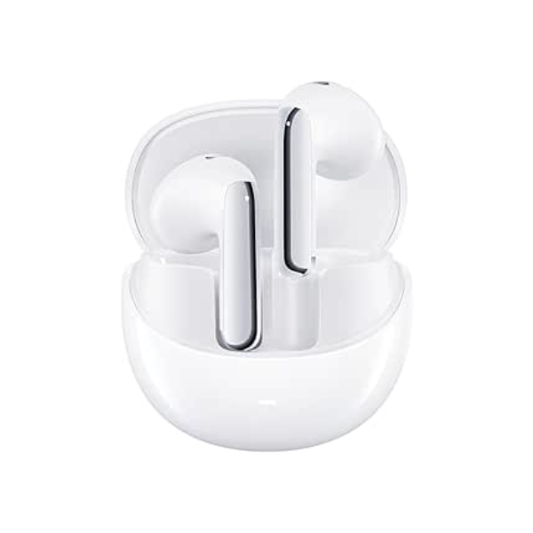 Fones de Ouvido QCY AilyBuds Pro+ ANC, Cancelamento de Ruído Ativo Fone Bluetooth 5.3, Certificação Hi-Res Audio, Conexão Multipontos, 28 Horas Reprodução (Branco)
