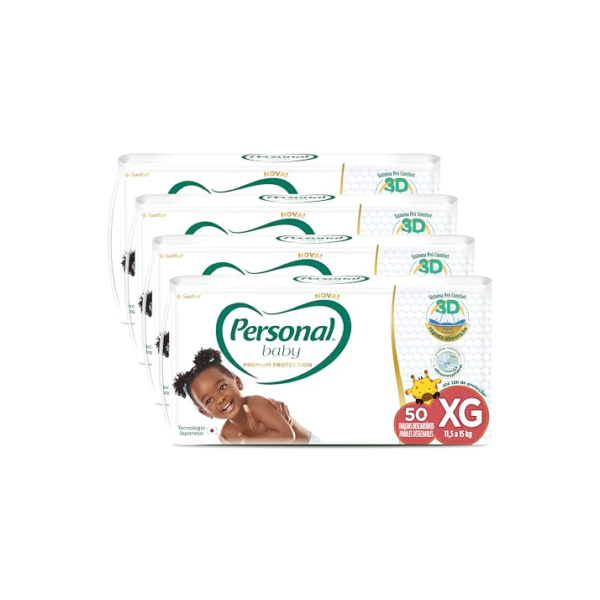 Personal Premium Protection XG, 4 pacotes com 50 unidades cada
