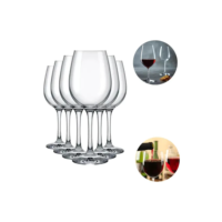 Jogo 6 Taças Vinho Tinto 450ml Cristal Titanium Gastro