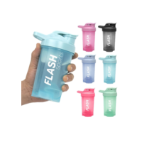 Coqueteleira 500ml Shakeira AESTHETIC Garrafa Academia Shaker c/ Esfera Batedora Portátil FAKE NATTY