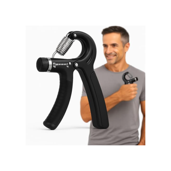 Hand Grip Ajustável 5-60kg | Exercitador Mãos, Antebraços e Punhos | Fortalecimento, Resistência e Fisioterapia | Cores Sortidas