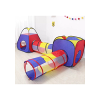 Barraca Toca Tunel Colorida 4x1 Tenda Acampamento Infantil Brincadeira Incrivel
