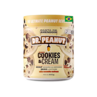Dr Peanut Pasta De Amendoim - 600G Cookies And Cream Com Whey - Dr. Peanut