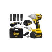 Chave De Impacto A Bateria 21V 1/2" Pol 2400 Rpm Bivolt Com Acessórios E Maleta The Black Tools