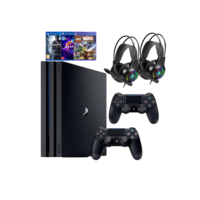 Video game Ps4 Pro 1tb com dois OU um controles + 2 headset rgb  + 2 jogos - Semi novo - Oferta