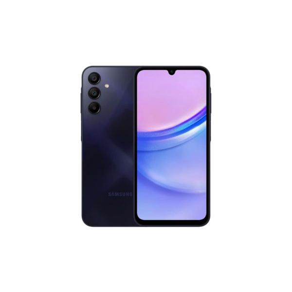 Smartphone Samsung Galaxy A15 4G Azul Escuro 128GB, 4GB RAM, Processador Octa-Core, Câmera Tripla Traseira, Selfie de 13MP, Tela Infinita de 6.5" 90Hz