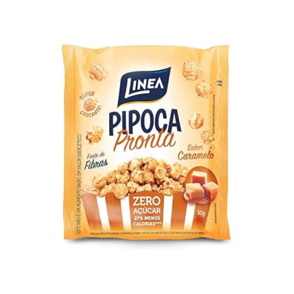 Pipoca Pronta de Caramelo Linea 50g