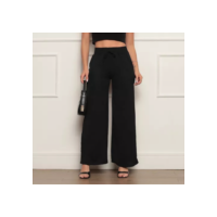 Calça Feminina Pantalona Tecido Duna Cintura Alta C/elastico