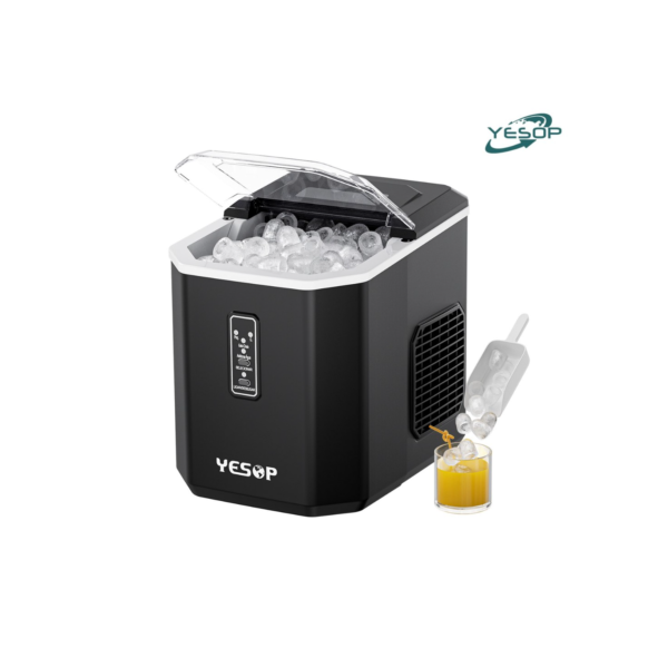 YESOP Máquina De Gelo Portátil 110V-127V Profissional Automático 12KG Por Dia