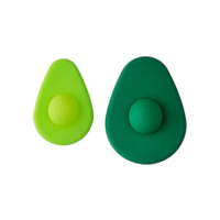 PROTETOR ABACATE SILICONE 13,5 cm X 10 cm X 2,5 cm