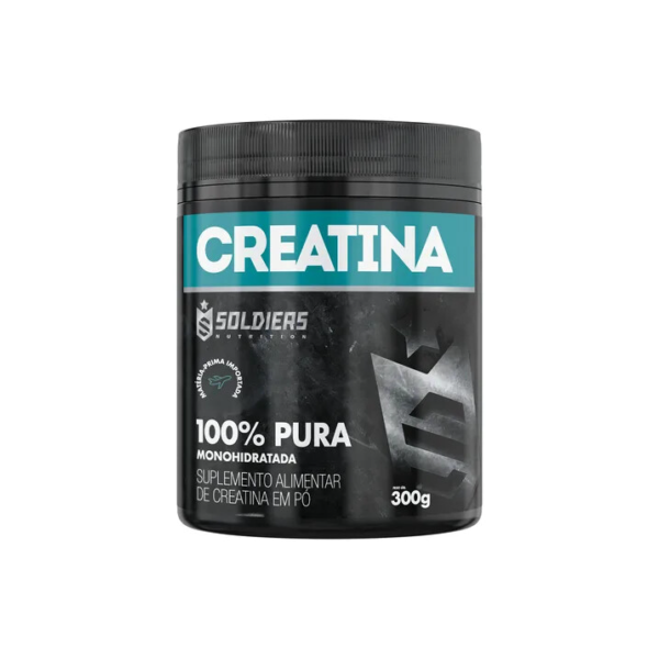 Creatina Monohidratada Pote 300g 100% Pura Soldiers Nutrition