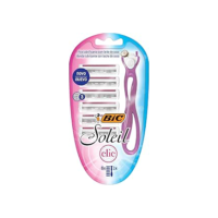 BIC Aparelho De Depilar Soleil Clic 3 Lâminas + 6 Cargas 968721 1 Unidade Yin Yang Lilás Pacote De 6