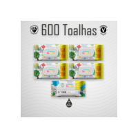 Kit 5 Pacotes Toalhas Umedecidas TURMINHA DA BAGUNÇA - 120 folhas 19x13cm com tampa
