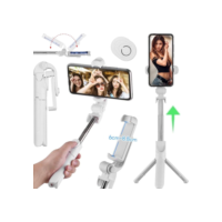 Tripé Bastão 3 em 1 Suporte Estabilizador Para Celular Controle Bluetooth Gravação Vídeo Foto