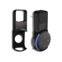 Suporte Stand de tomada parede compatível Amazon Alexa Echo Dot 3. Compacto, resistente, leve e sem fios