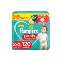 Fralda Pampers Pants Ajuste Total Tamanho XXG 120 Unidades