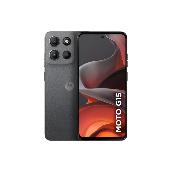 Smartphone Motorola Moto G15 - 256gb 12gb (4gb Ram+8gb Ram Boost) E Camera 50mp Com Ai E Night Vision Bateria De 5200 Mah Tela Fhd+ 6.7 Com Superbrilho Nfc - Grafite