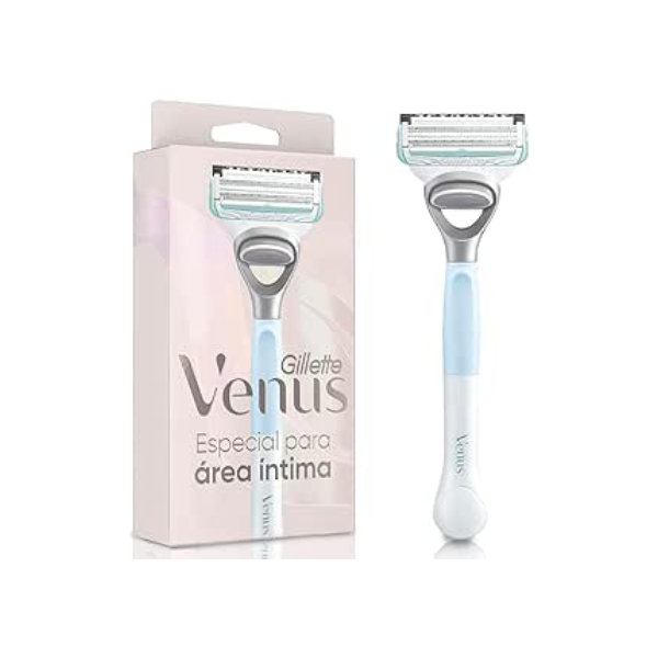 Gillette Venus Especial Para Área Íntima Aparelho de Depilação Recarregável com Barra Anti-irritação, Depilação Femenina íntima