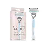 Gillette Venus Especial Para Área Íntima Aparelho de Depilação Recarregável com Barra Anti-irritação, Depilação Femenina íntima