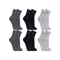 Kit 6 Pares Meias Lupo Original Cano Médio Masculina Adulto