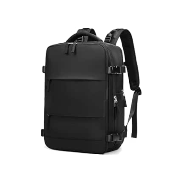 Mochila Executiva de Viagem Grande, Compacta Super Reforçada Mochila Para Notebook, Mala de Mão com USB Unissex Moderna PREMIUM Appari (Preto)