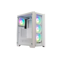 Gabinete Gamer Husky Dome 100, Mid Tower, ATX, Lateral e Frontal em Vidro, Branco - HGN100BR