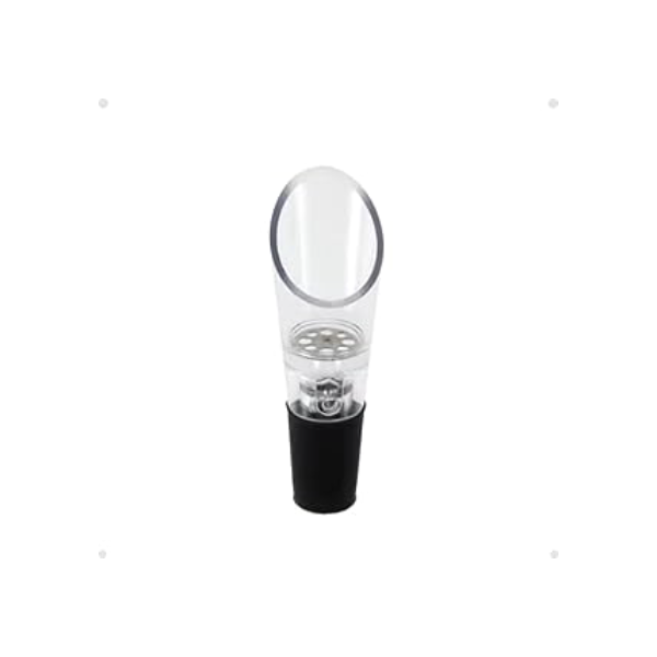 Bico Aerador Dosador para Garrafas de Vinho Universal Corta Gotas Evita Vazamento Funil Decantador Instantâneo Transparente Acrílico