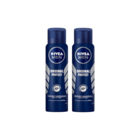 NIVEA MEN Kit Desodorante Antitranspirante Aerossol Original Protect 48h 150ml (2 unidades)