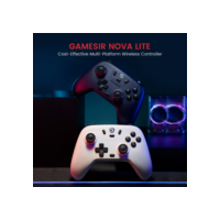 Controlador de gamepad sem fio GameSir Nova Lite com Bluetooth, dongle, com fio para jogos Switch, Android, IOS, PC e Steam