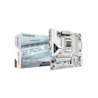 GIGABYTE Placa-mãe B850M Eagle WIFI6E ICE AMD AM5, M-ATX, DDR5, 2X M.2, PCIe 5.0, USB-C, USB 3.2 Gen 2, WIFI6E, LAN 2.5GbE, EZ-Latch, Wi-Fi EZ-Plug