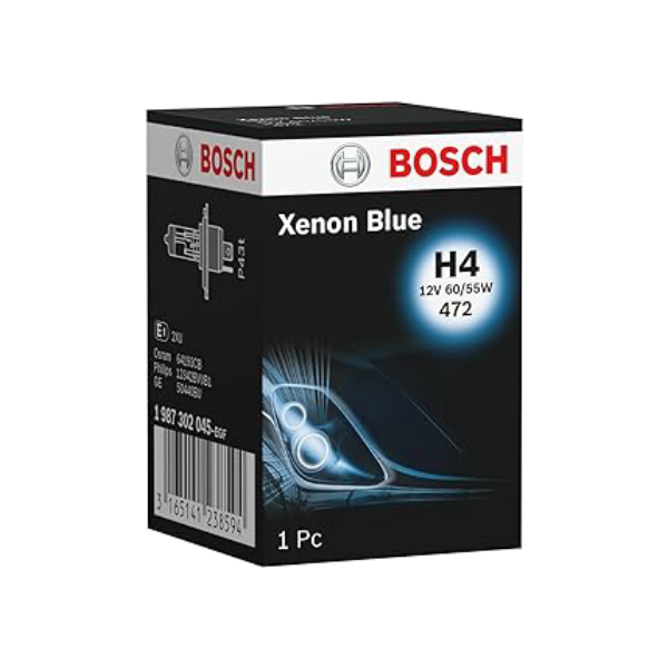 Bosch - Lâmpada H4 Bosch Xenon Blue - 12V 60/55W Halógena, Caixa