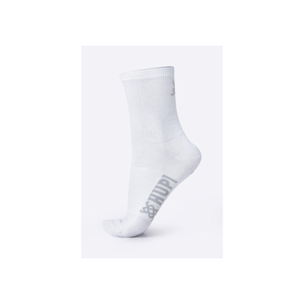 Meia HUPI Casual Cano Longo Algodão Branco