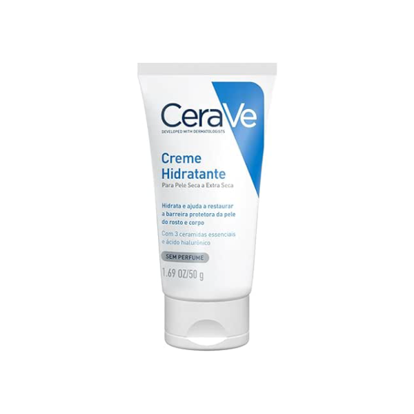 CeraVe, Creme Hidratante Corporal, com textura Cremosa e Ácido Hialurônico