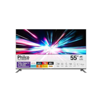 Smart TV 55" Philco 4K UHD LED Roku TV Dolby Audio P55CRA