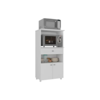 Balcão Multimóveis Multiuso Forno e Microondas Branco REF 4060G 2 Portas e 1 Gaveta cor Branco