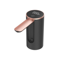 Bomba De Água Galão Recarregavel bebedouro Dispensador sugador puxador Automático Display Digital e Botão Smart Touch Linha Premium (Preto)