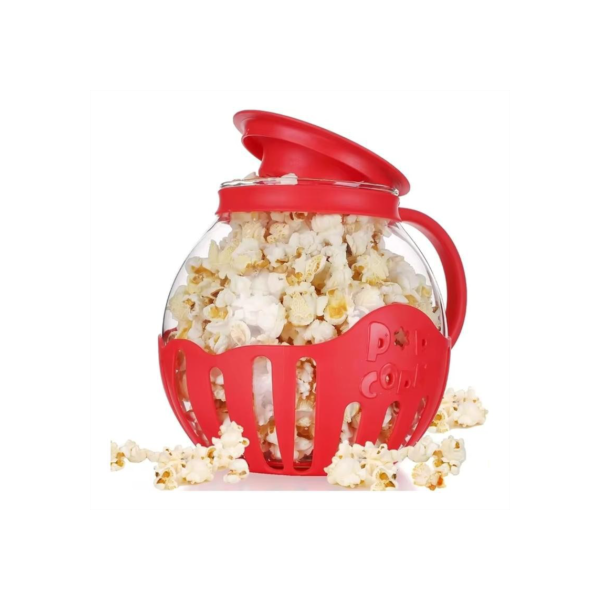 Pipoqueira Micro-ondas Vidro Fitness Óleo 2l Pipoca