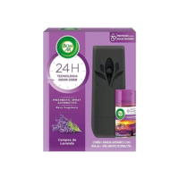 Aromatizador de Ambiente Bom Ar Automático Aerossol Freshmatic Campos de Lavanda Aparelho + Refil 250ml