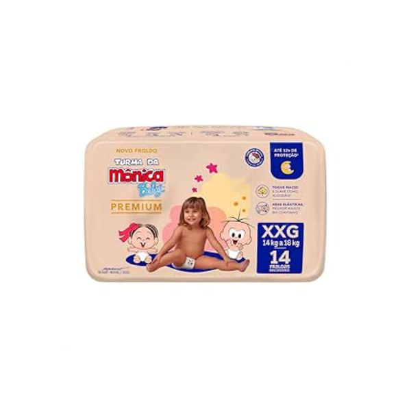 Turma da Mônica Baby Premium Jumbo XXG 14 Unidades