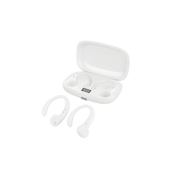 Fone Bluetooth 5.4 Esportivo – À Prova d’Água, Microfone Integrado e Redução de Ruído, Compatível com Diversos Dispositivos - Ideal para Corrida, Academia e Atividades Físicas