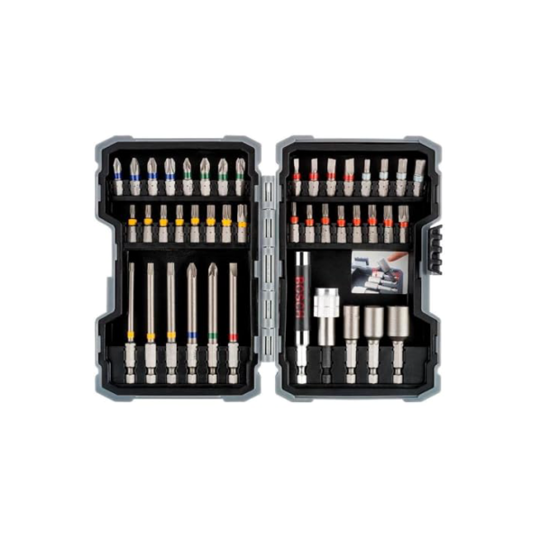 Bosch Kit de pontas e soquetes para parafusar com 43 peças